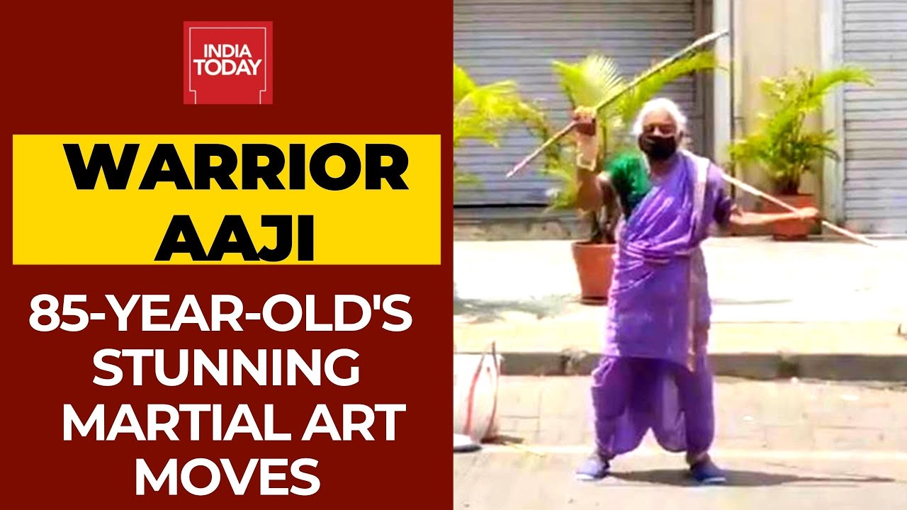 Stunning Martial Art Moves Of 85-year-old Warrior Aaji Maa From Pune