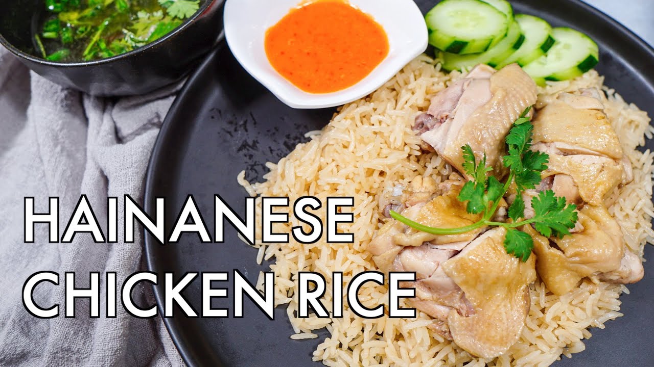 EASY Singapore Hainanese Chicken Rice with the PERFECT Chilli Sauce!