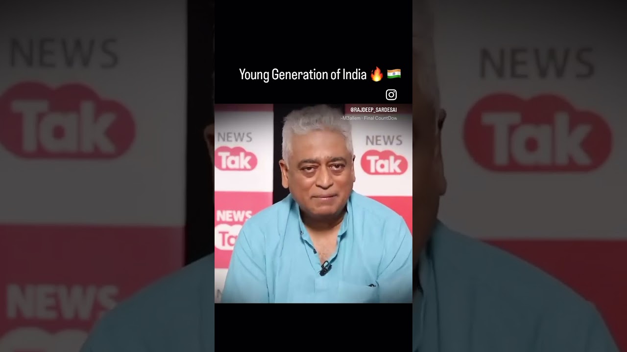 Young Generation of India 🔥 🇮🇳 #rajdeepsardesai #narendramodi #india